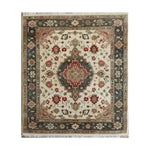 The "Ornamental Floral Hand-Knotted Area Rug" showcases exquisite floral motifs, adding a touch of elegance and charm to any room. Hand-knotted with precision, it offers both beauty and durability.