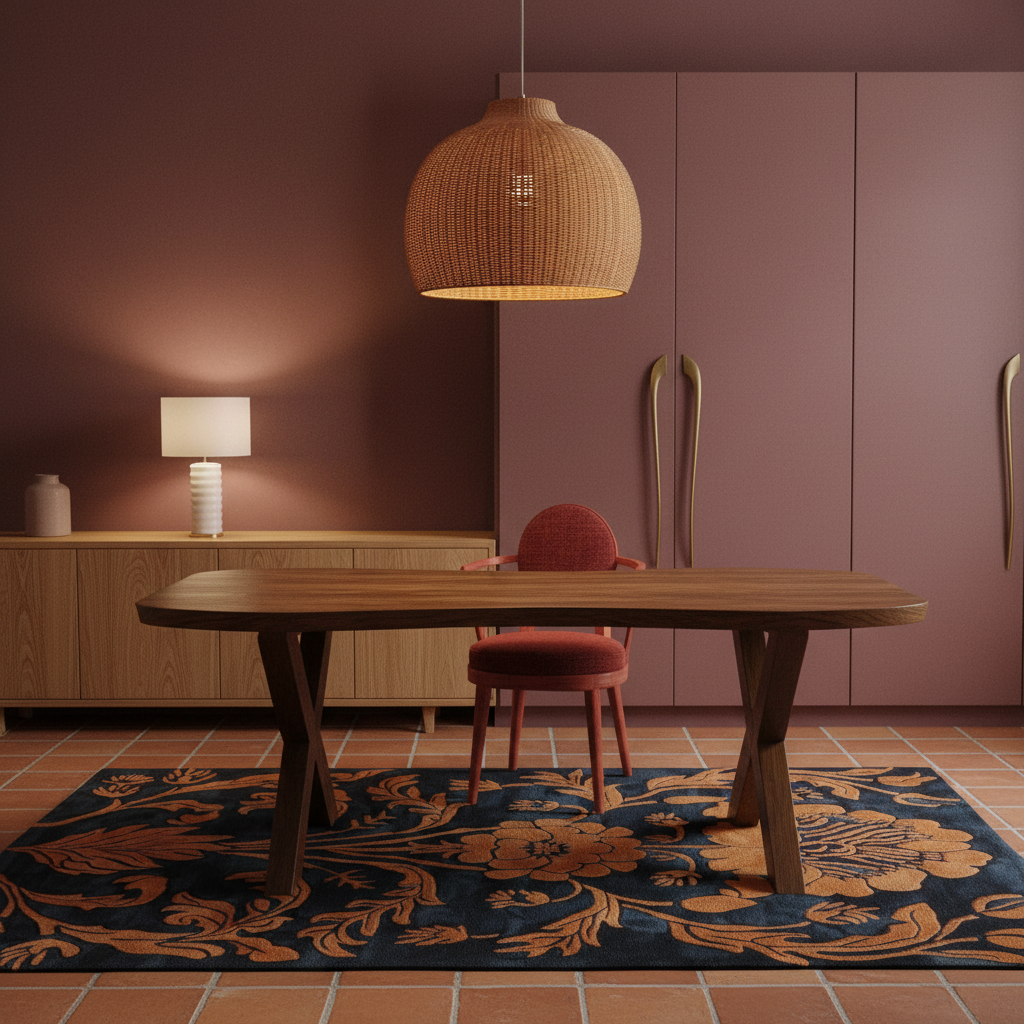 Ornate Autumn Hand Tufted Rug