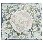 Ornate Flower Twist Hand Tufted Rug