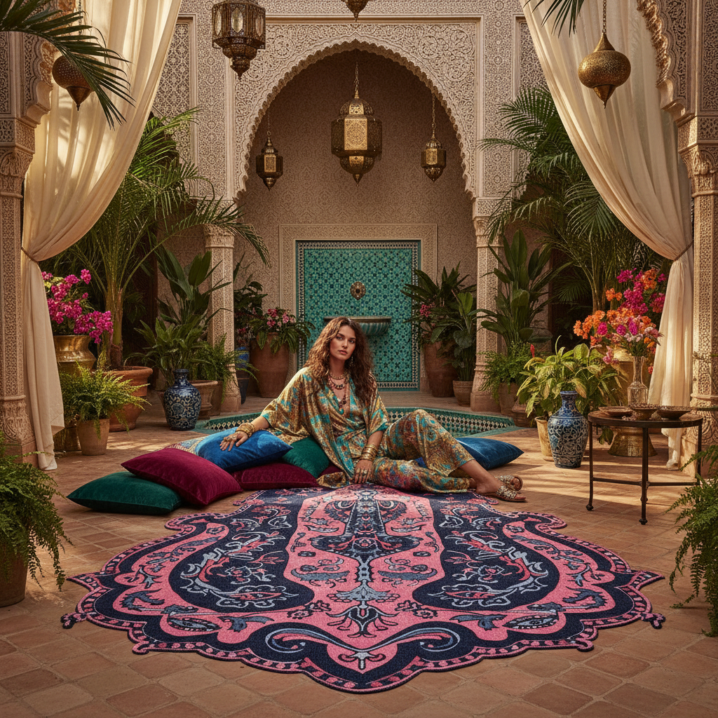 Ornate Whispers Hand-Tufted Rug