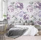 Oversized Purple Floral Wall Mural - MAIA HOMES