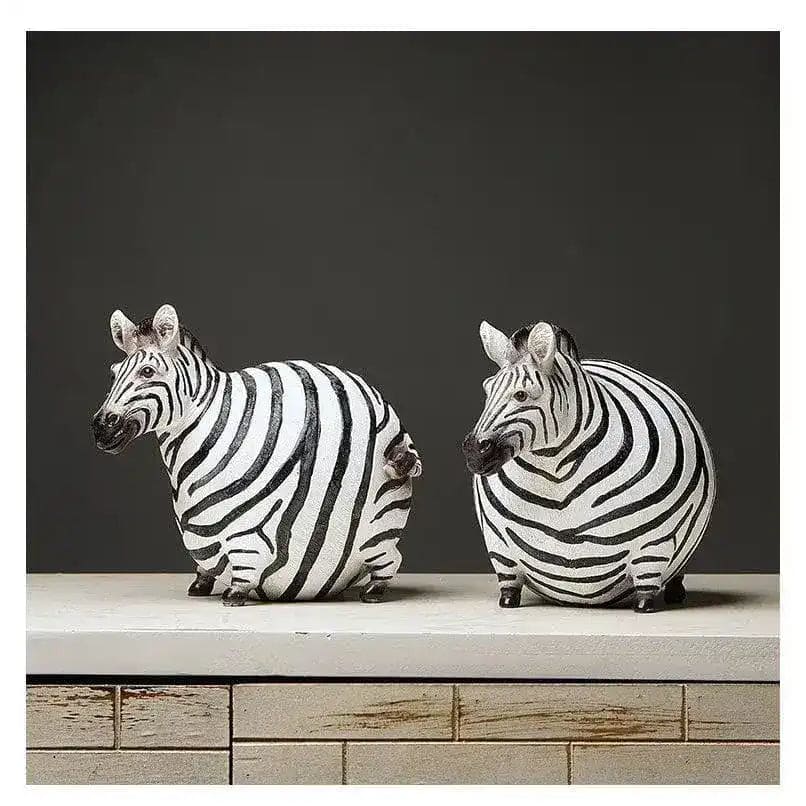 Oversized Zebra Figurines