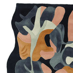 Discover the Painterly Leaf Drift Hand Tufted Rug, a stunning area rug perfect for contemporary spaces. This wool rug features an abstract design with earthy tones, ideal for large living room settings. Elevate your decor with this exquisite area rug for living rooms.