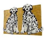 Pair of Doggie Hand Tufted Wool Rug - Mustard - MAIA HOMES