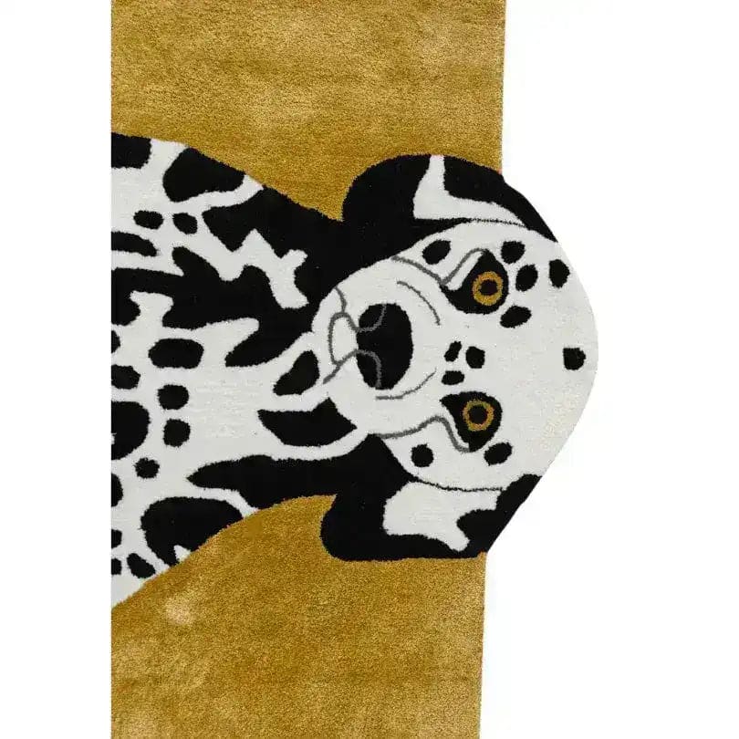 Pair of Doggie Hand Tufted Wool Rug - Mustard - MAIA HOMES