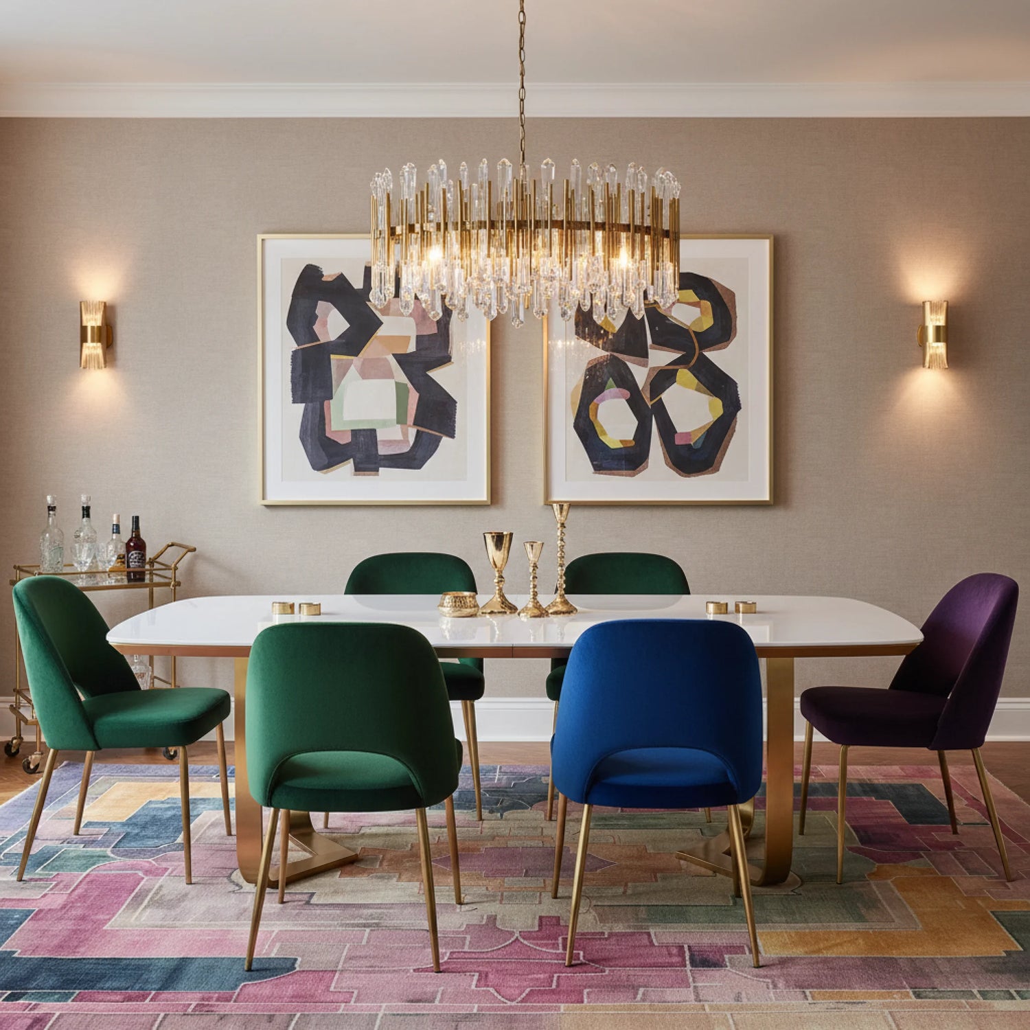 Palatial Mirage Hand Tufted Wool Rug