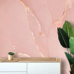 Pastel Blush Pink Marble Wallpaper Mural