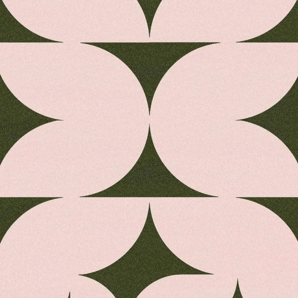 Top view of the Pastel Olive Green Illusion Hand Tufted Wool Rug, showcasing its abstract geometric design. Perfect as an area rug for living rooms or bedrooms, this 8x10 wool rug adds a touch of elegance and style to any living space.