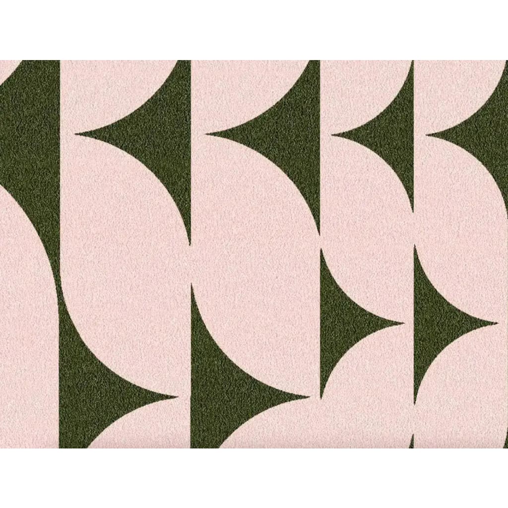 A modern Pastel Olive Green Illusion Hand Tufted Wool Rug with a unique geometric pattern, perfect for adding style to living rooms or bedrooms. This area rug, ideal for spaces 8x10, combines elegance and comfort, making it a standout choice for area rugs in living spaces.