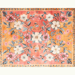 Pastel Paradise Hand Tufted Rug featuring a stunning floral design, perfect for adding a touch of elegance to any living room. This vintage-inspired area rug showcases a blend of soft pastel colors, intricately crafted with wool. Ideal for those seeking living room area rugs that combine style and comfort.