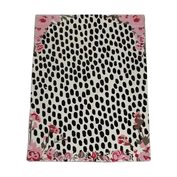 Pastel Pink Floral Animal Print Hand Tufted Rug - MAIA HOMES