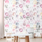 Pastel Watercolor Hexagon Honeycomb Wallpaper - MAIA HOMES