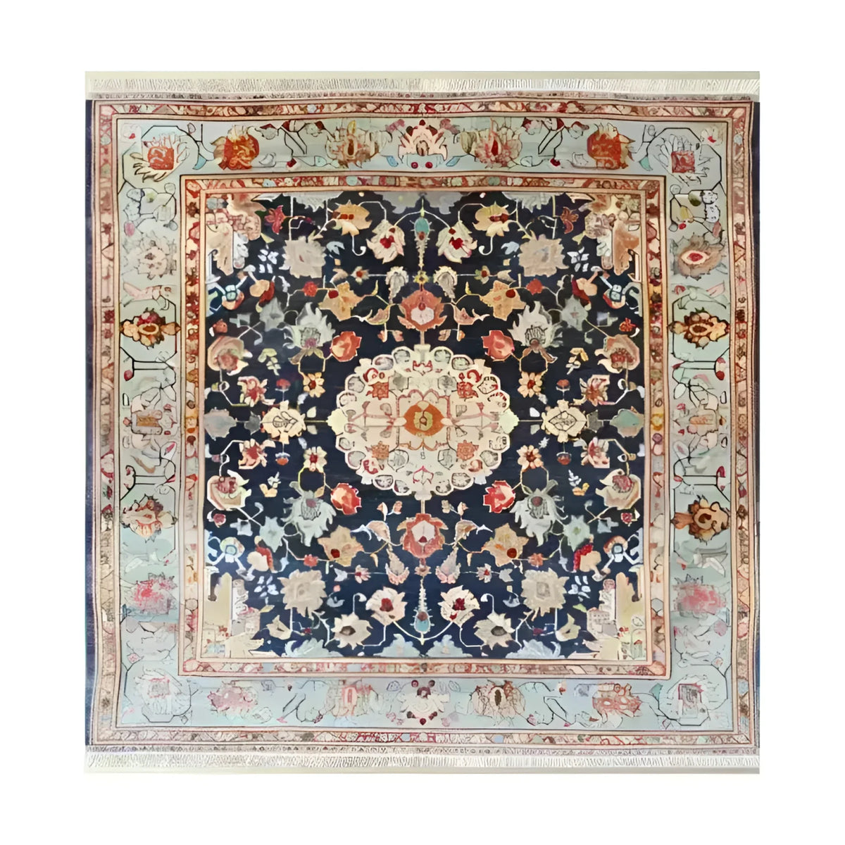 Discover the charm of the Pastoral Blossom Weave Hand Knotted Area Rug, showcasing a delightful arrangement of floral motifs that evoke a serene countryside ambiance. Crafted with precision, this rug combines timeless design and quality craftsmanship, adding warmth and elegance to any living space.
