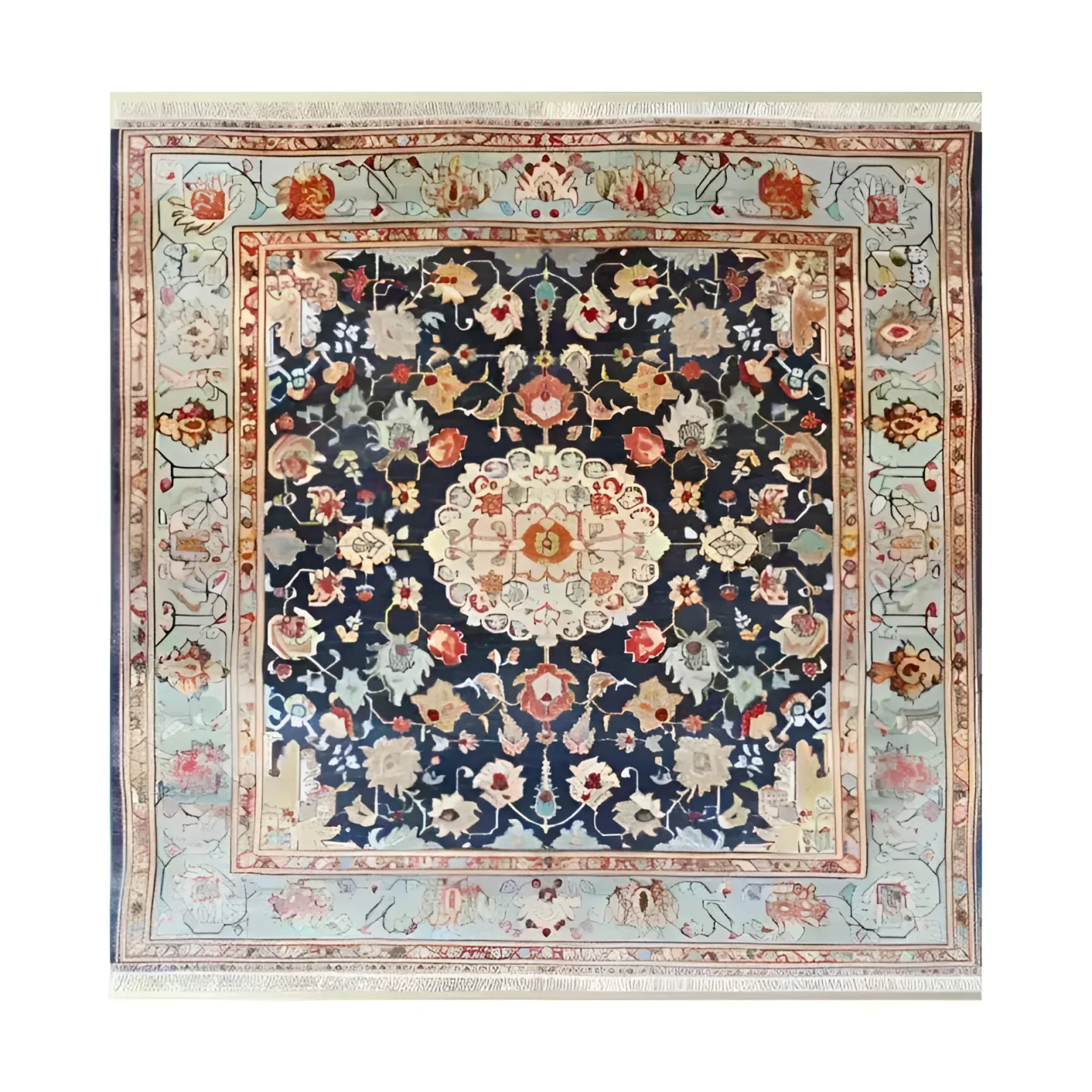 Discover the charm of the Pastoral Blossom Weave Hand Knotted Area Rug, showcasing a delightful arrangement of floral motifs that evoke a serene countryside ambiance. Crafted with precision, this rug combines timeless design and quality craftsmanship, adding warmth and elegance to any living space.