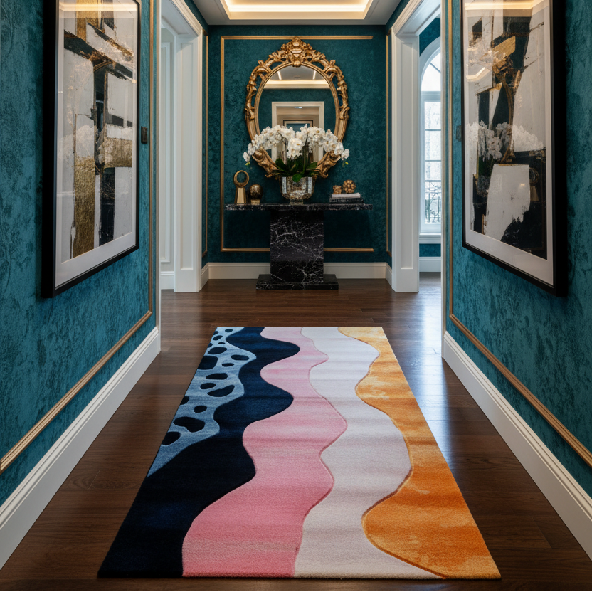 Pattern Play Hand Tufted Wool Rug Runner