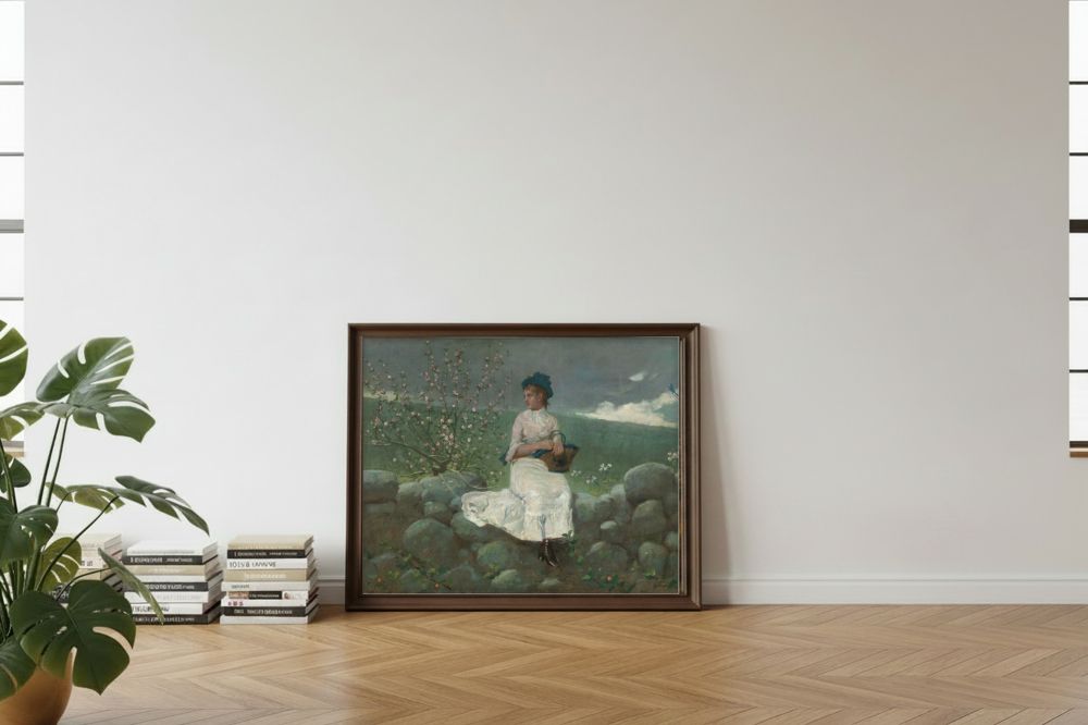 Framed room mockup - leaning