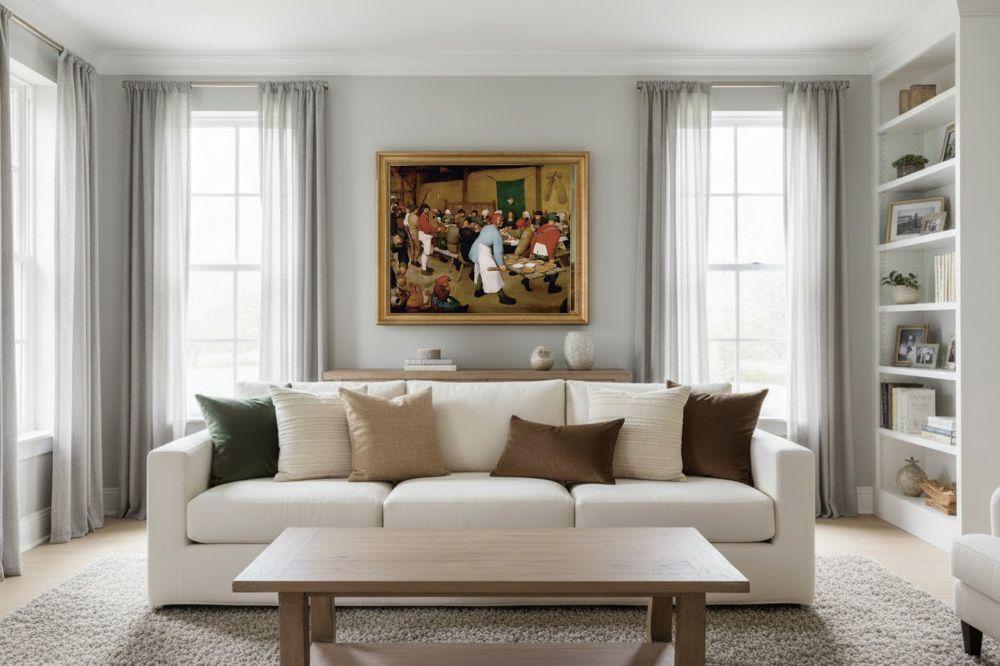 Framed room mockup - gold