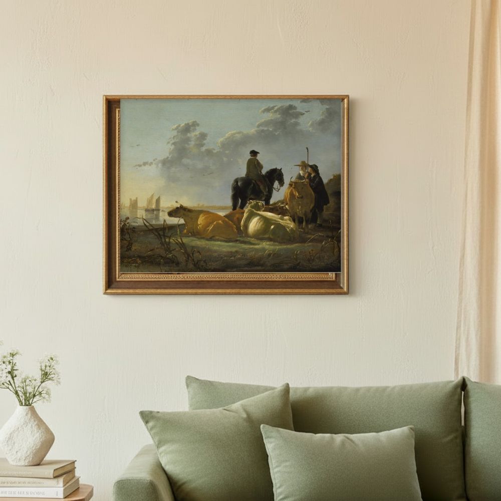 Framed room mockup - sage