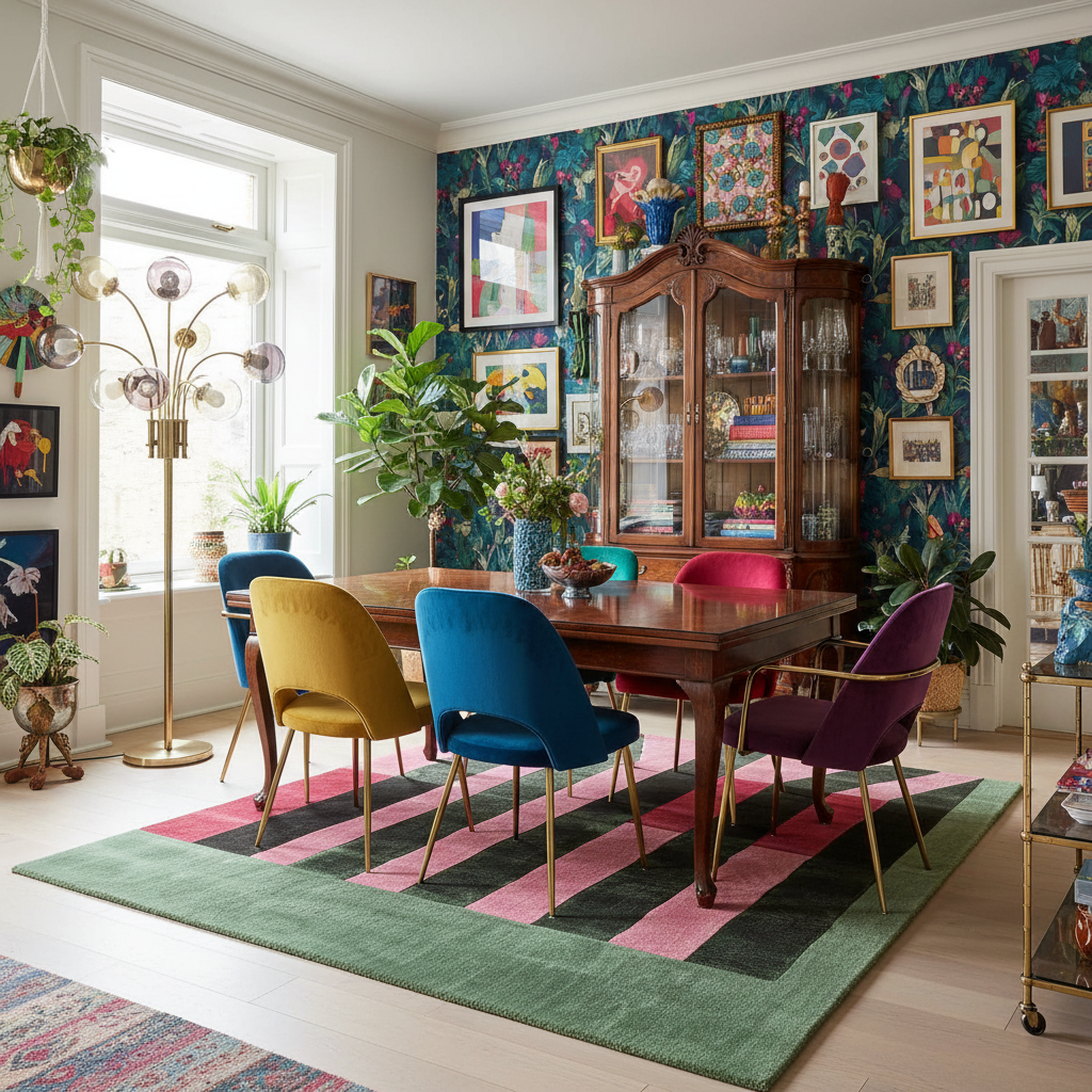 Perspective Line Fall Hand Tufted Rug