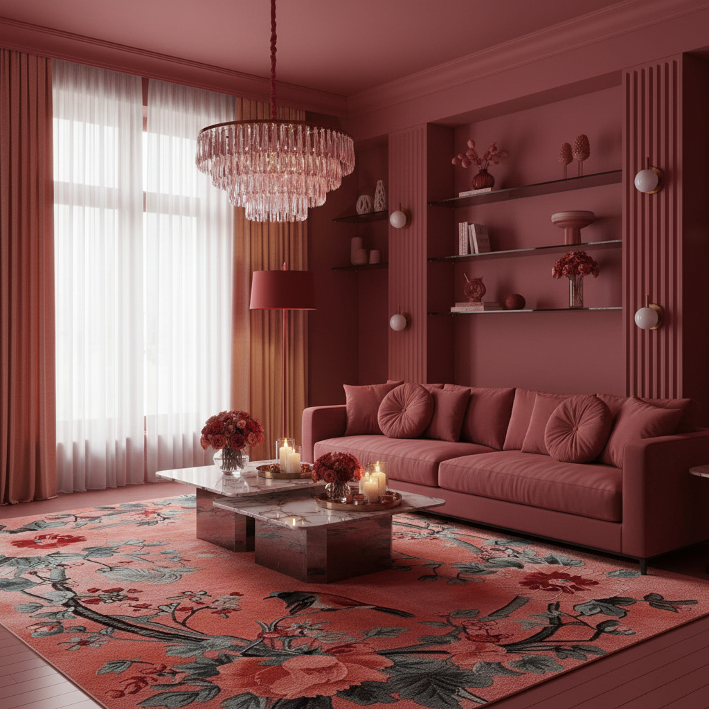 Petal and Perch Hand Tufted Rug