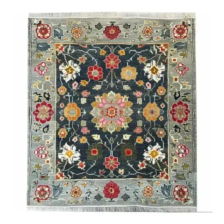 This stunning Petal Illusion Hand Knotted Area Rug features a vibrant floral design with intricate patterns, perfect for adding a touch of elegance to any living room. Measuring 8x10, this vintage-inspired Persian rug combines rich colors with a traditional aesthetic, making it an ideal choice for those seeking floral rugs or rugs for the living room.