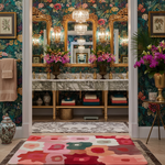 Petal Mosaic Hand Tufted Wool Rug