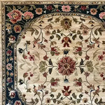 This beautiful hand-knotted area rug features an intricate floral design, perfect for adding elegance to your dining room or bedroom. The square area rug showcases a blend of vibrant colors with classic Persian rug motifs, crafted from high-quality wool. Ideal as a dining table rug or to enhance any space with its timeless charm.