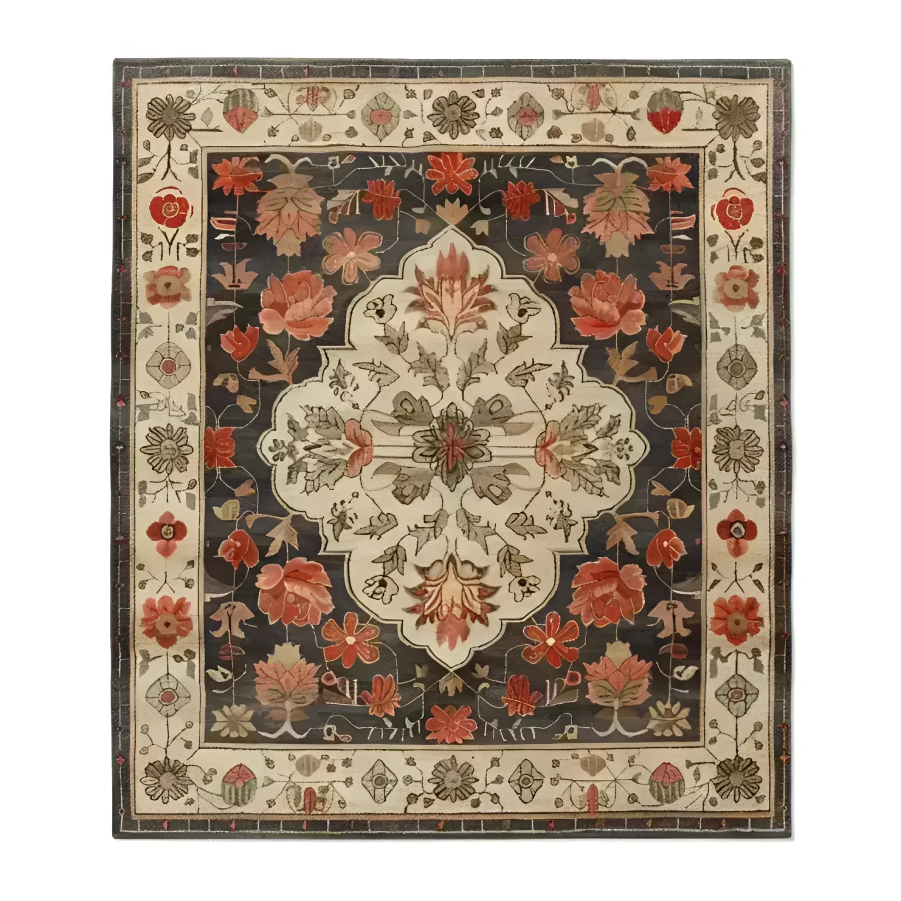  Petals of Heritage Hand Knotted Area Rug, a stunning fusion of traditional artistry and intricate floral design. This timeless piece brings warmth and elegance to any room with its classic patterns and exquisite craftsmanship.