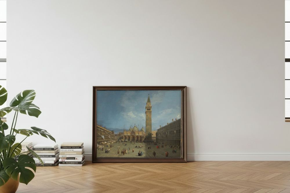 Framed room mockup - leaning