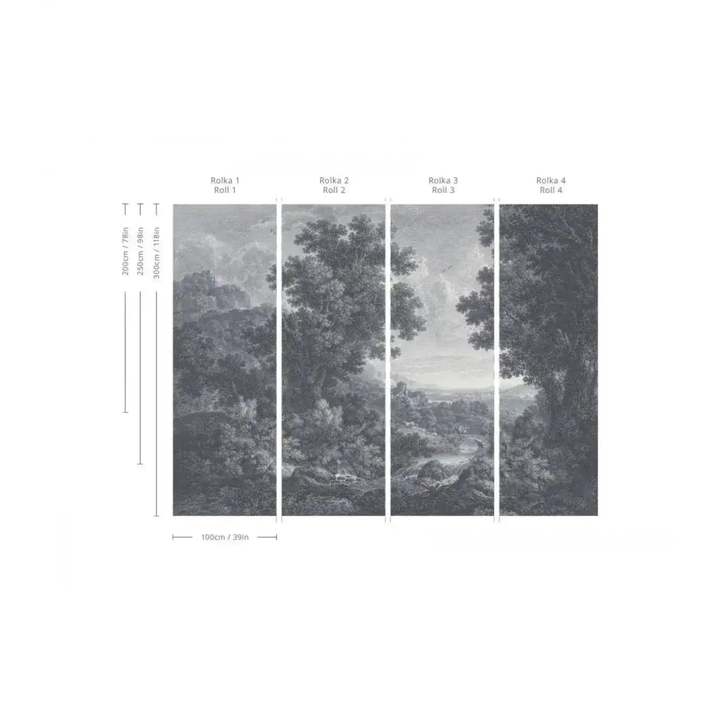 Picturesque Valley Of Serenity Blue Wallpaper