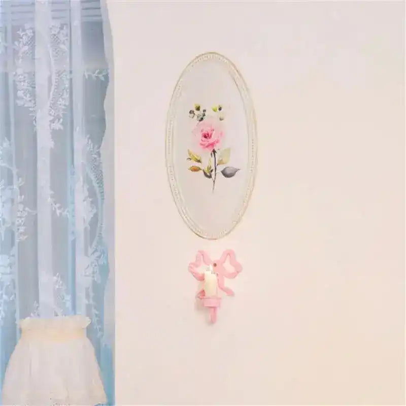 Pink Bow Wall Candlestick Holder - MAIA HOMES
