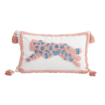 Pink Leopard Embroidery Decorative Pillow Cover Leopard