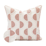 Pink Leopard Embroidery Decorative Pillow Cover