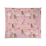 Pink Leopard Pair Comforter 104" × 88"