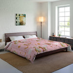 Pink Leopard Pair Comforter