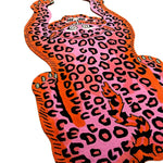Pink Leopard Yogi Accent Wool Rug