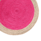 Pink Round Jute Rug - MAIA HOMES