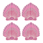 Pink Sea Shell Beaded Placemat - Set of 4