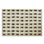 Contemporary wool area rug featuring a modern geometric pattern with earthy tones, perfect for large living rooms. This Pixel Weave Knotted Wool Rug adds a stylish and cozy touch to any space, showcasing the elegance of handcrafted design.
