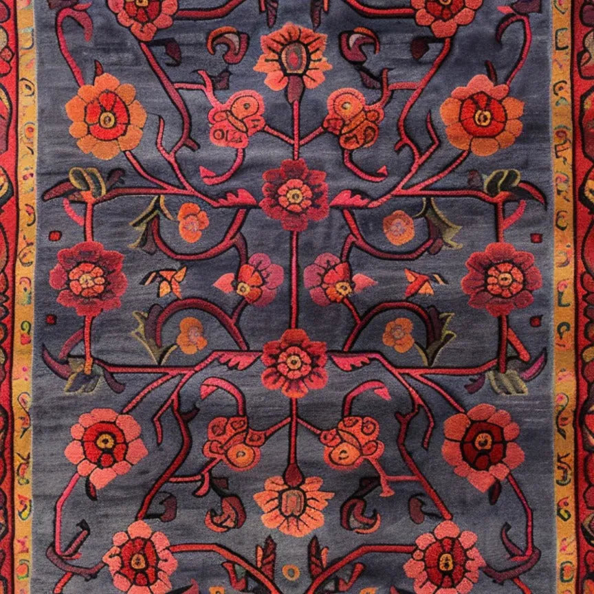 Intricate Pattern Hand Tufted Rug