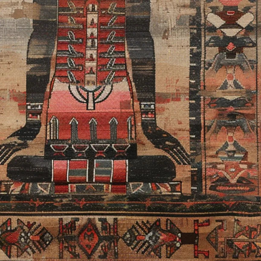 Egyptian Enigma Wool Hand Knotted Area Rug