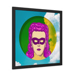 Pop Lady Masquerade Framed Poster Wall Art