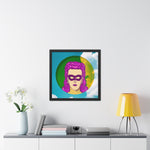 Pop Lady Masquerade Framed Poster Wall Art