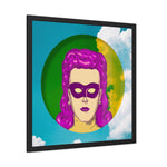 Pop Lady Masquerade Framed Poster Wall Art