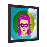 Pop Lady Masquerade Framed Poster Wall Art