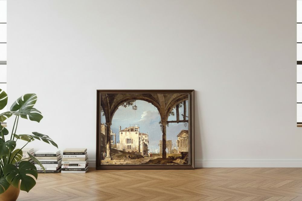 Framed room mockup - leaning