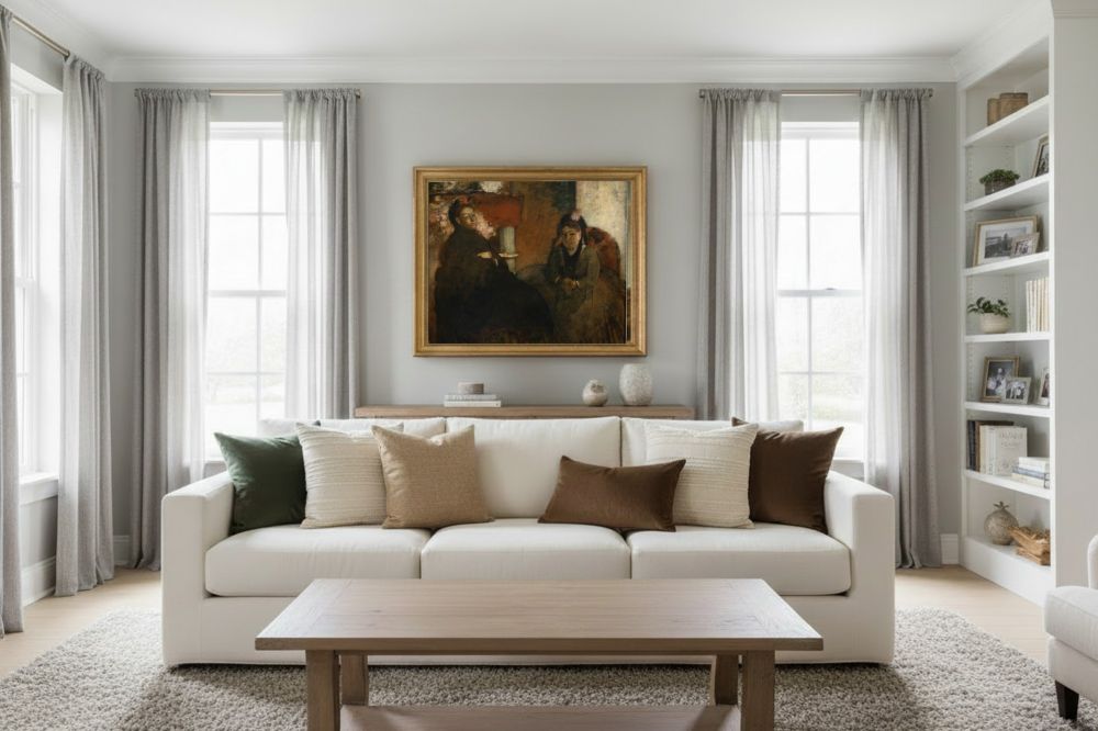 Framed room mockup - gold