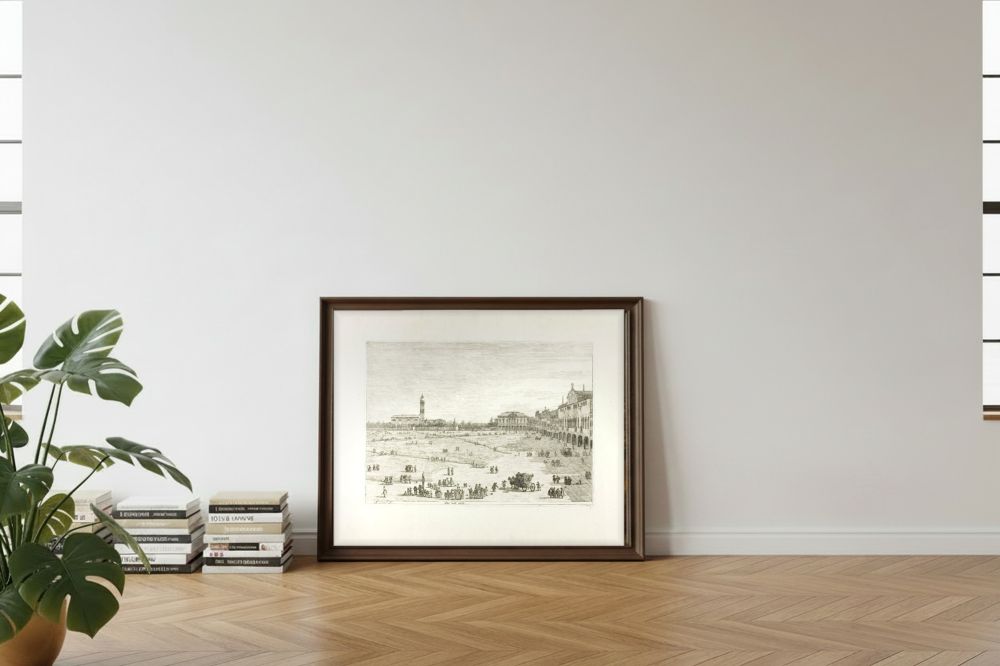Framed room mockup - leaning