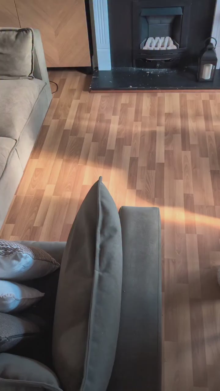 jute rug in a living room