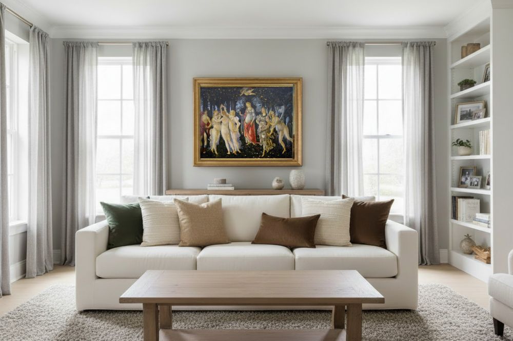 Framed room mockup - gold